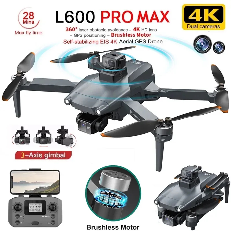 Drone Surveying - L600 PRO MAX GPS Drone Profesyonel