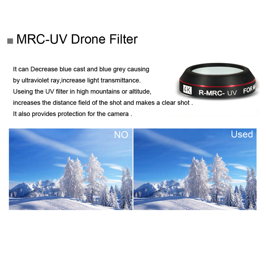 Drone filtresi Mavic Pro CPL U - Drone Ndvi incelemesi ve fiyatı