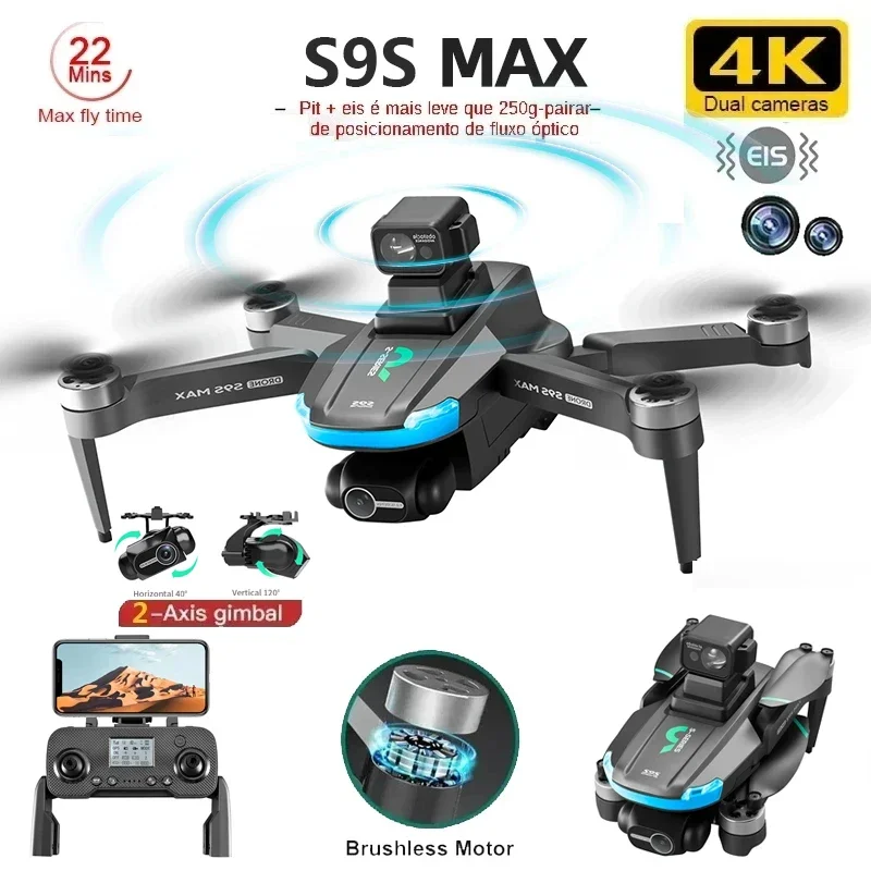 YENI S9S MAX MINI Drone 4K 2 E - Drone Lidar incelemesi ve fiyatı