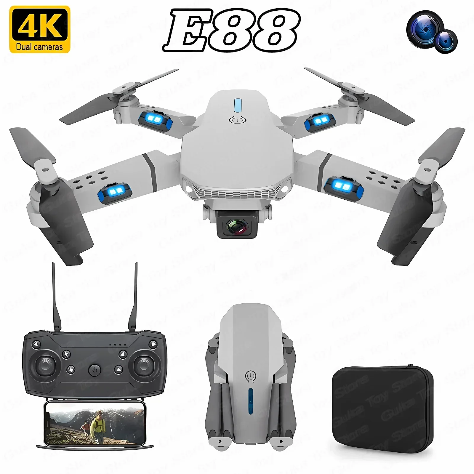 E88 Pro WIFI FPV Drone Geniş A - Drone Lidar incelemesi ve fiyatı