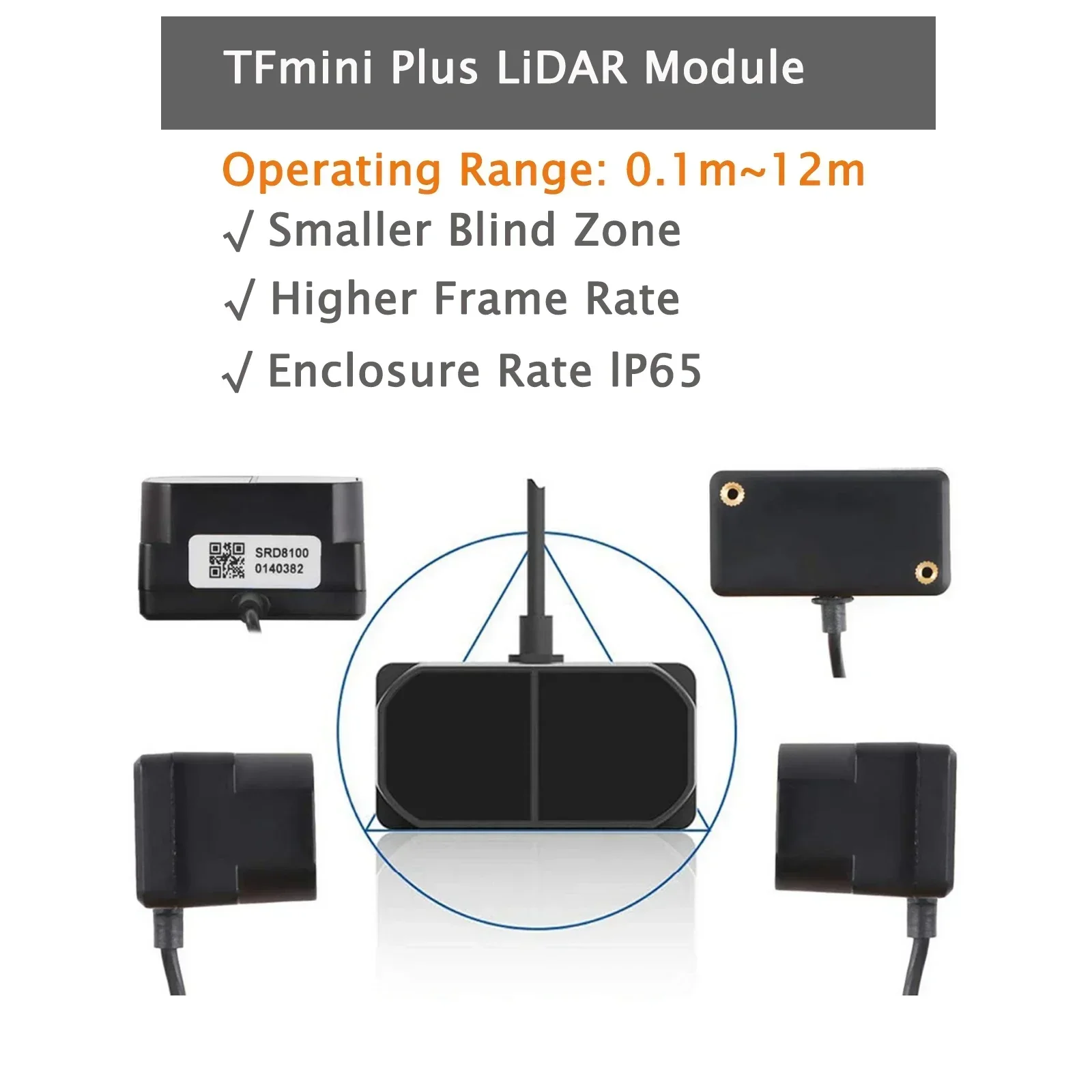 TFmini Plus LiDAR Sensör Modül - Drone Lidar incelemesi ve fiyatı