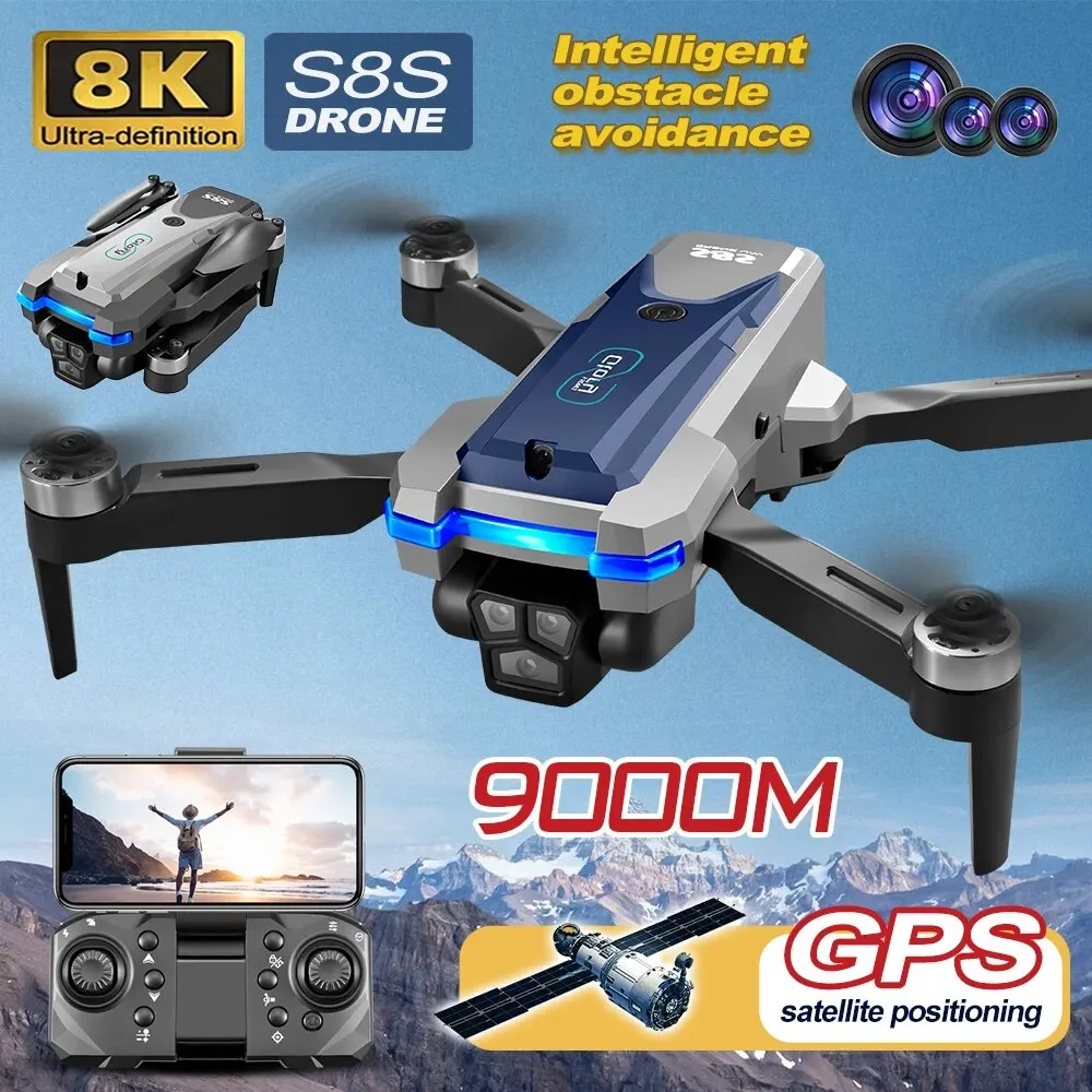 S8S GPS Drone 5G Wifi 8K HD çi - Drone Lidar incelemesi ve fiyatı